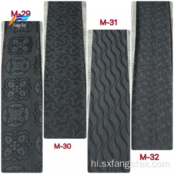 Cusrom पॉलिएस्टर Marvijet Jacquard औपचारिक काले कपड़े